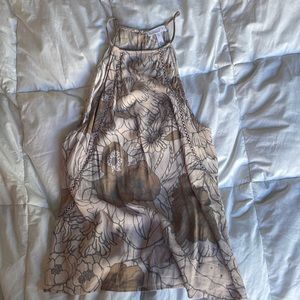Leith high neck floral top